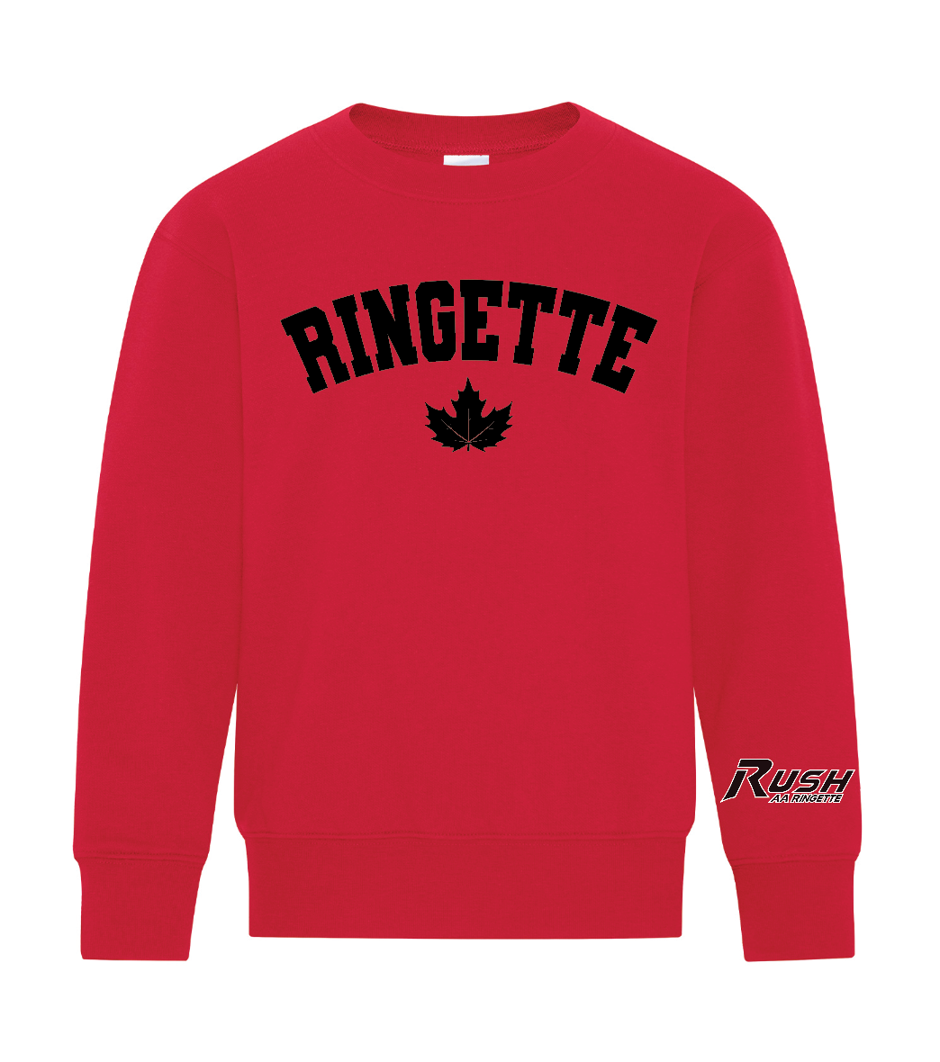 RUSH AA - Maple Leaf Crewneck - Adult and Youth