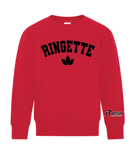 RUSH AA - Maple Leaf Crewneck - Adult and Youth