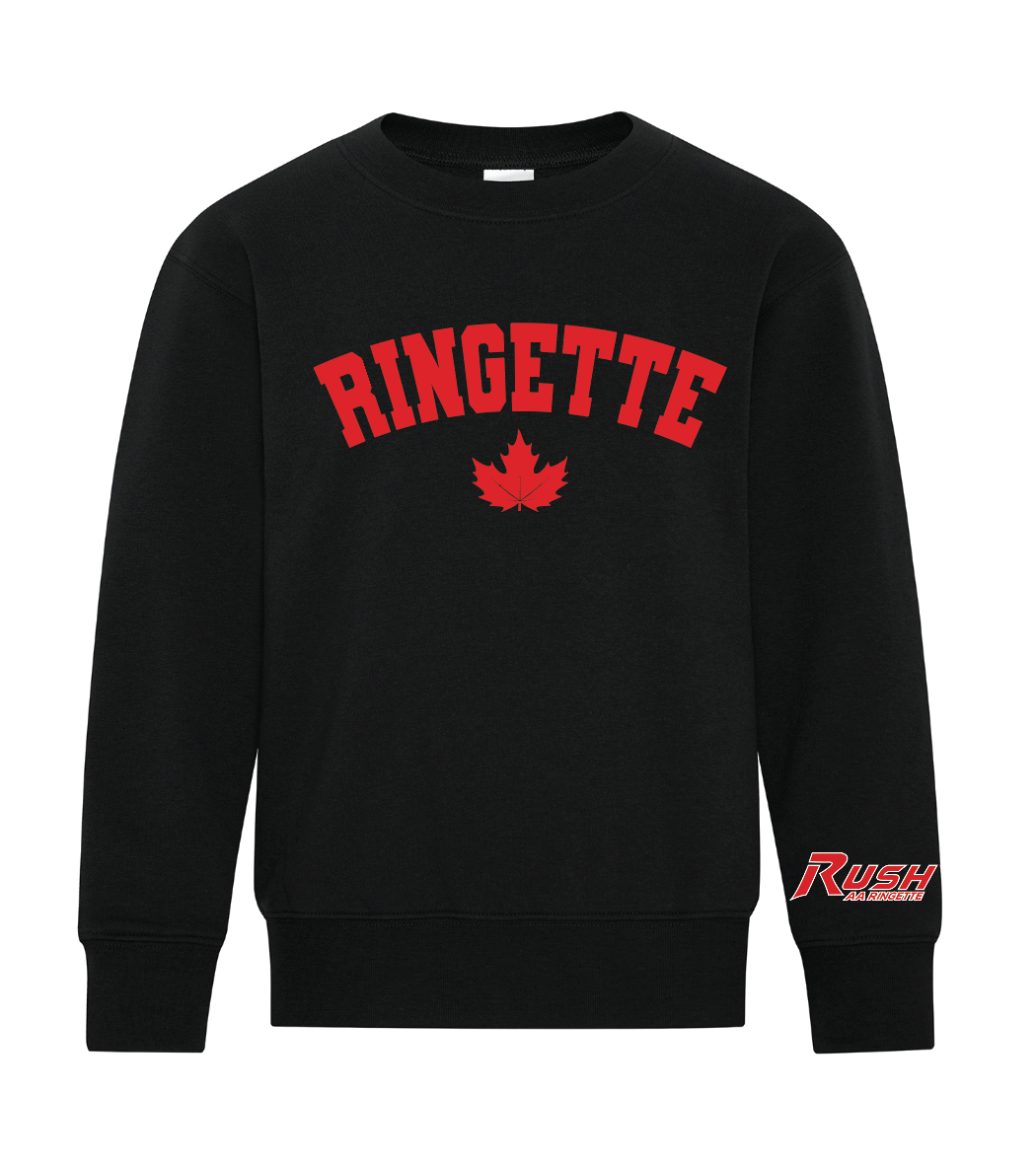 RUSH AA - Maple Leaf Crewneck - Adult and Youth