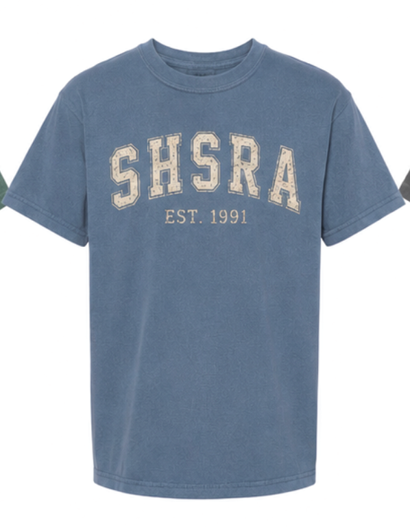 SHSRA - Vintage Heavy weight tee - Varsity Style ( adult)
