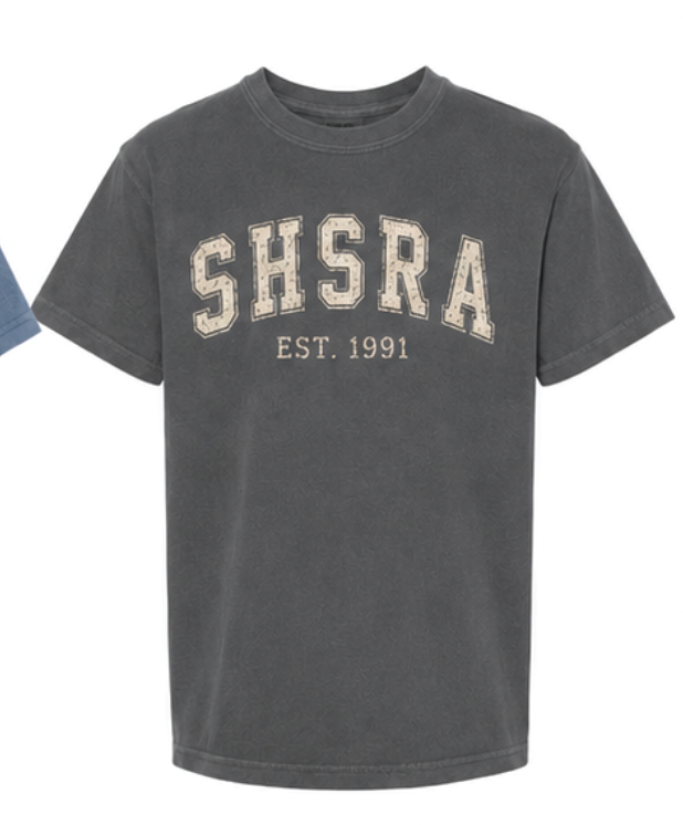 SHSRA - Vintage Heavy weight tee - Varsity Style ( adult)