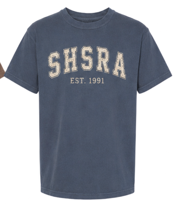 SHSRA - Vintage Heavy weight tee - Varsity Style ( adult)