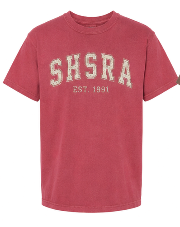 SHSRA - Vintage Heavy weight tee - Varsity Style ( adult)