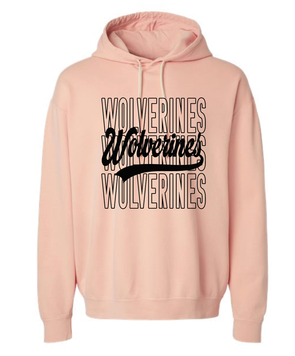 EWCS - Comfort Colors Hoodie - Wolverines Overlay
