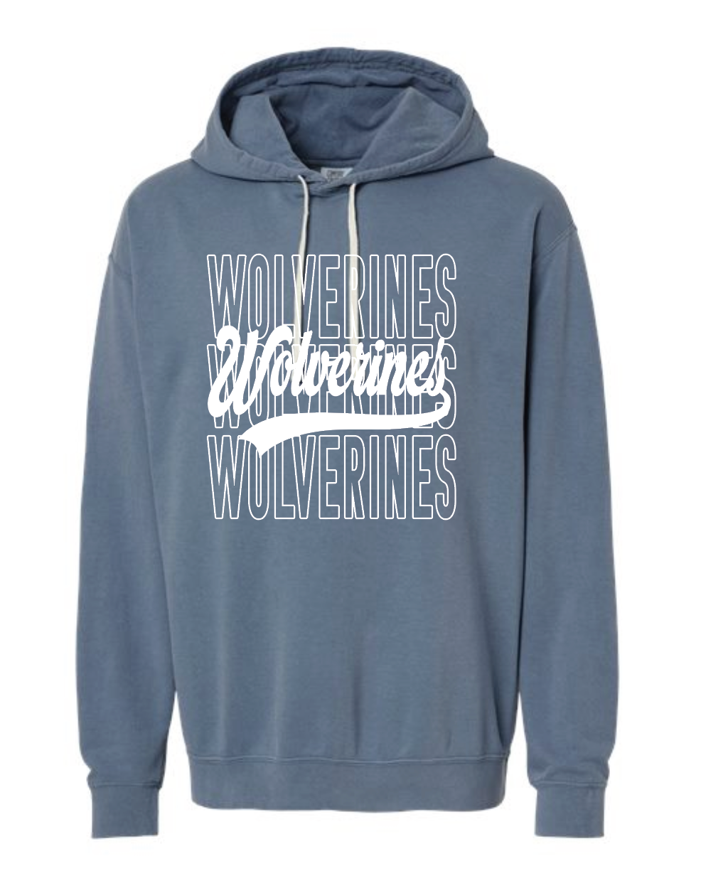 EWCS - Comfort Colors Hoodie - Wolverines Overlay