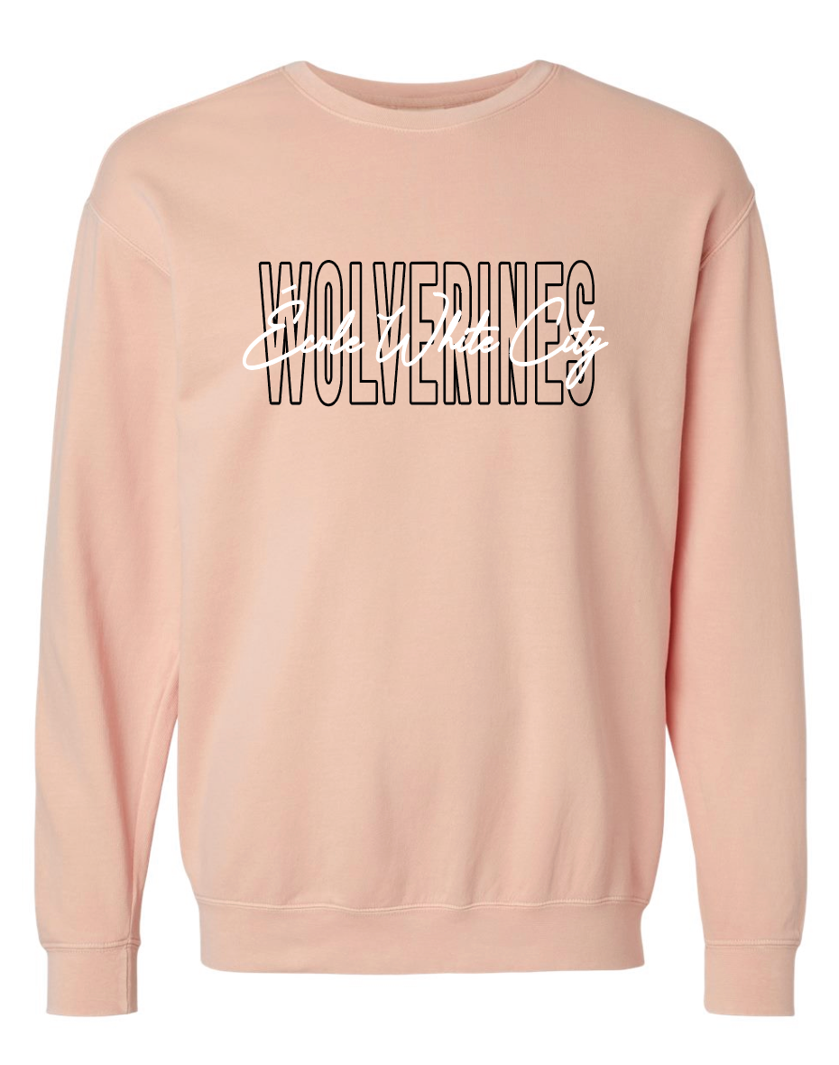 EWCS - Comfort Colors Crewneck - Wolverines Signature (Adult Only)