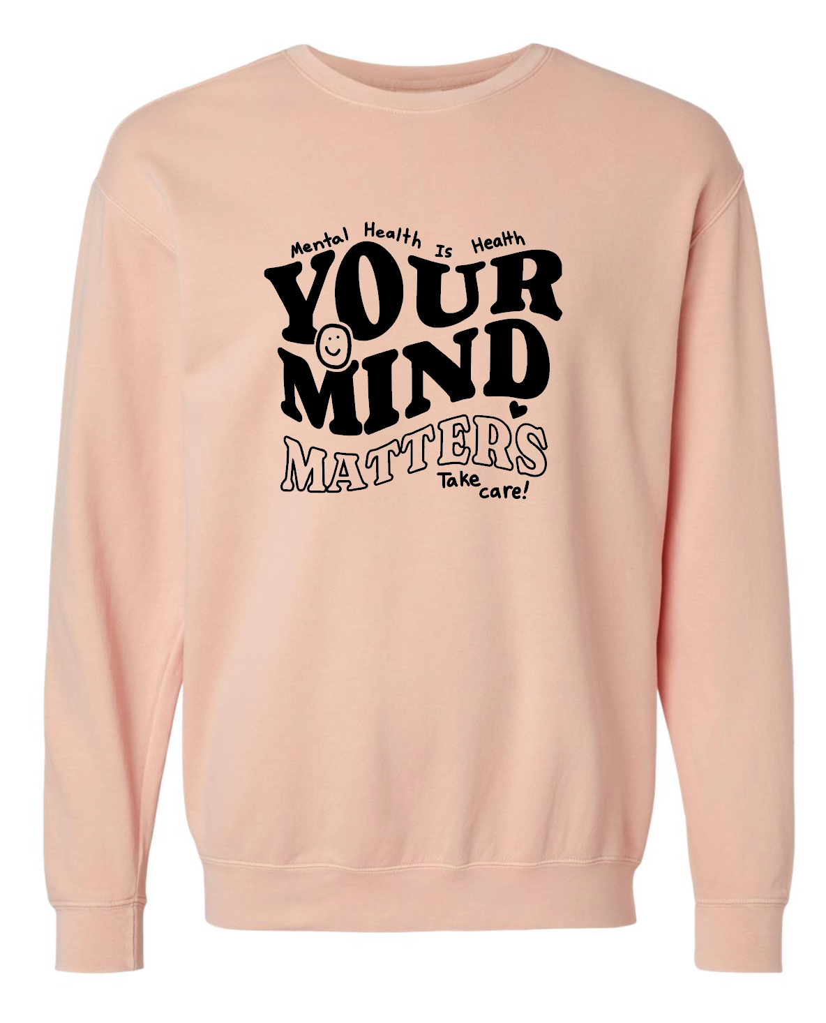 EWCS - Comfort Colors Crewneck - Mental Health is Health (Adult Only)