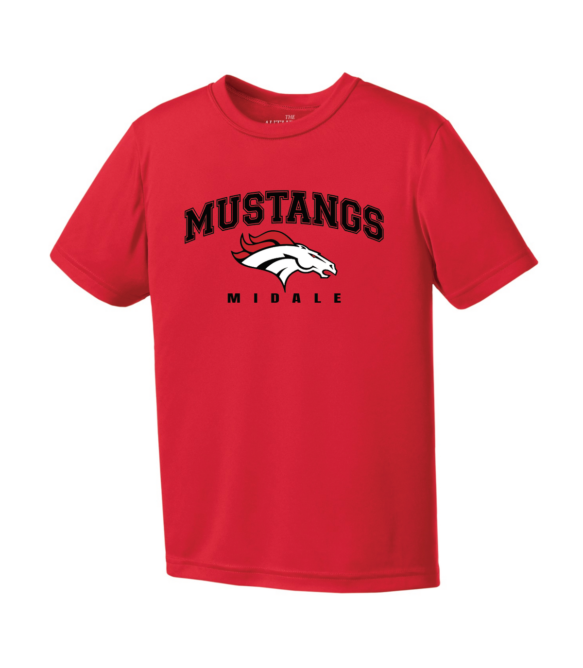 Mustangs - Athletic Feel - Warm Up Shirt Short Sleeve- Youth and adult