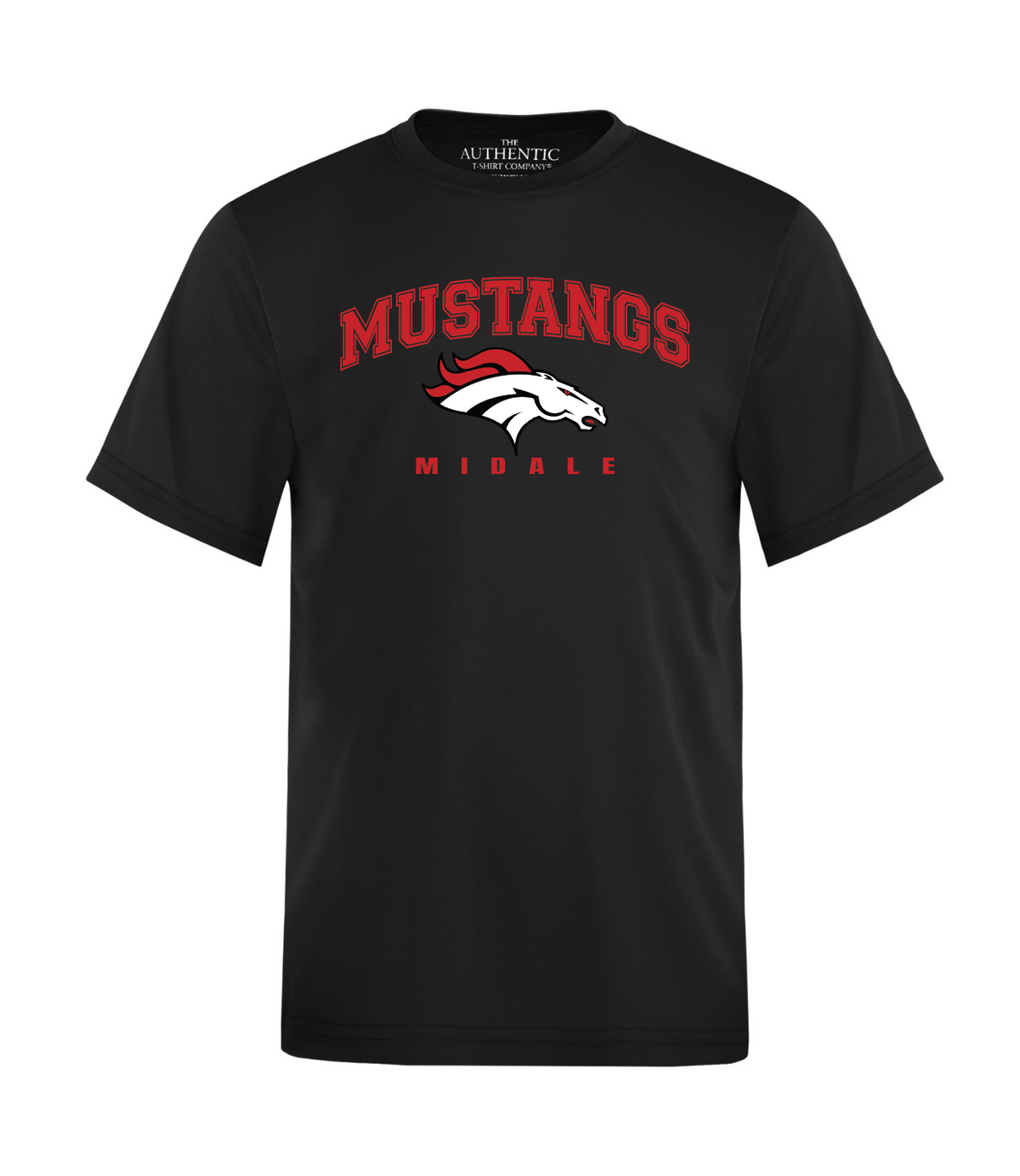 Mustangs - Athletic Feel - Warm Up Shirt Short Sleeve- Youth and adult