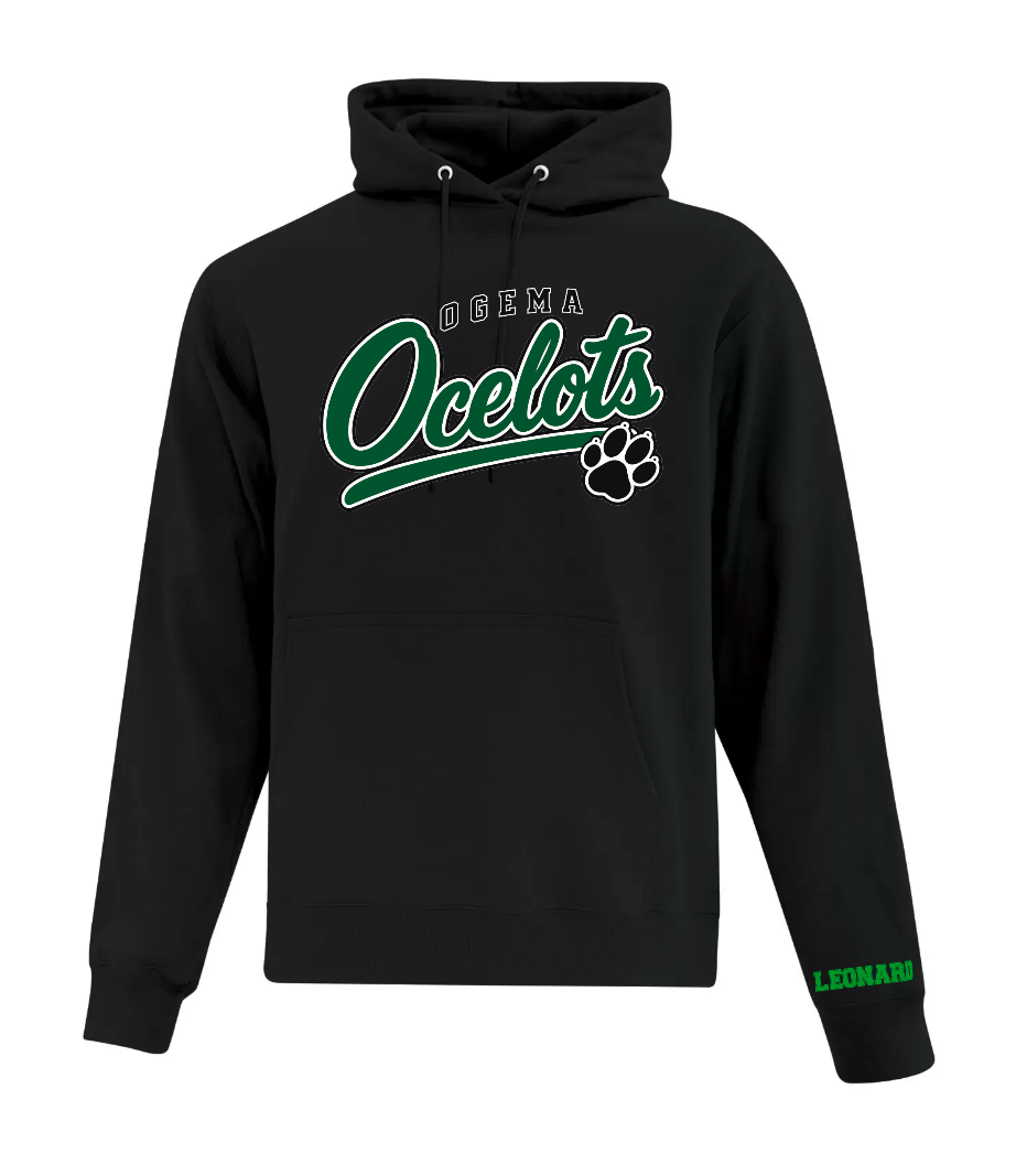 Ogema School - Hoodie - Varsity with Paw ( Adult and Youth)