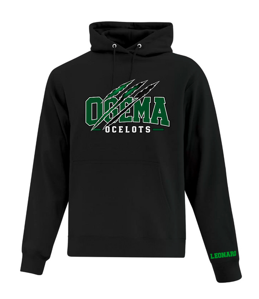Ogema School - Hoodie - Block Letters with Swipe ( Adult and Youth)