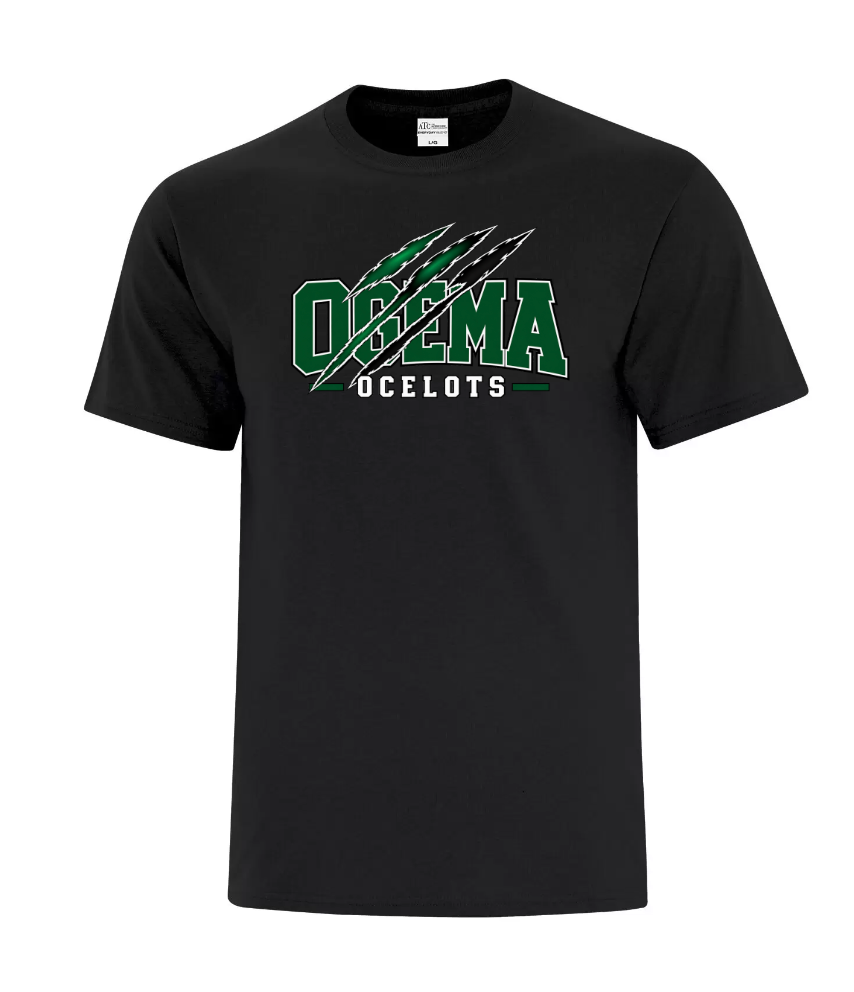 Ogema School - Graphic Tee - Block Letters with swipe