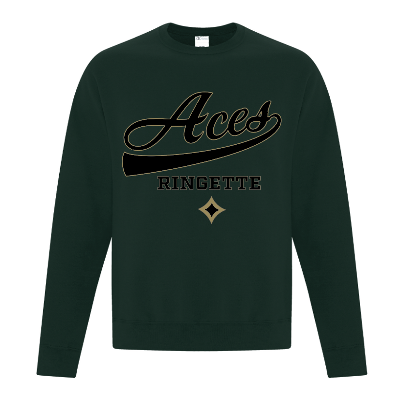 Aces Ringette - Crewneck - Curly Logo (Adult and Youth)