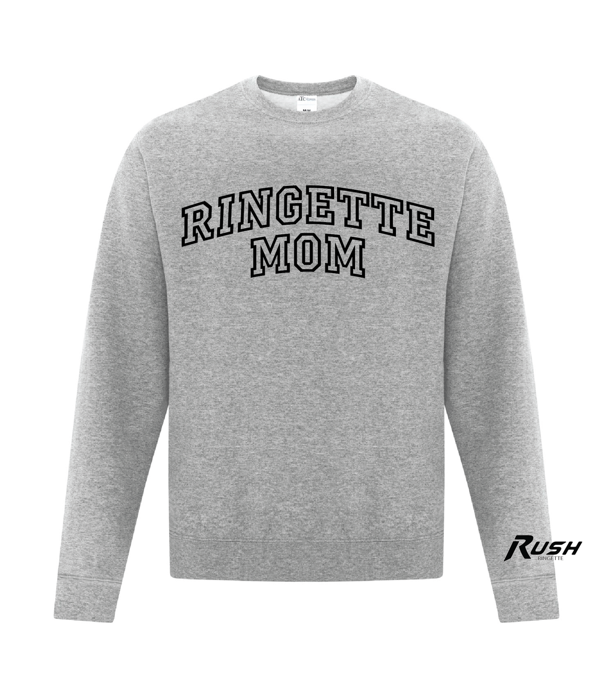 Rush U12A Adult - Crewneck - Ringette Mom Logo