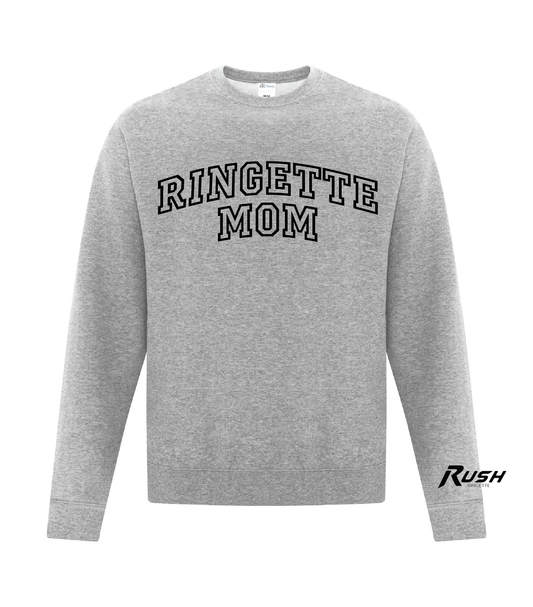 Rush U12A Adult - Crewneck - Ringette Mom Logo