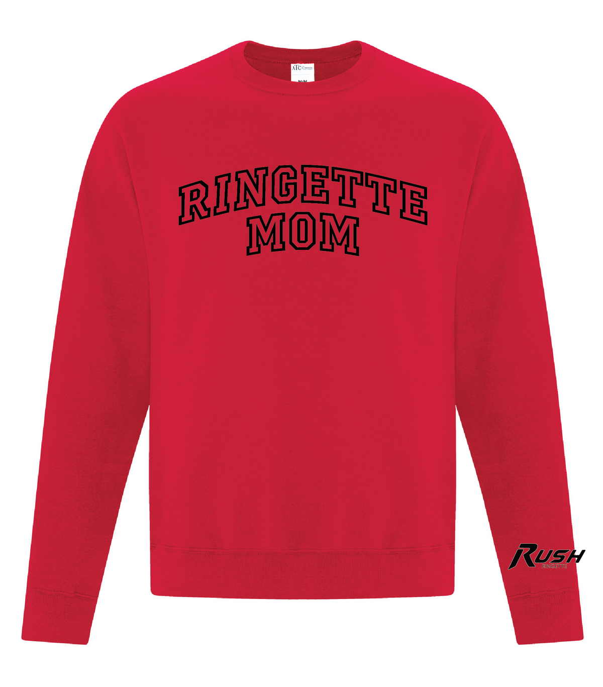 Rush U12A Adult - Crewneck - Ringette Mom Logo