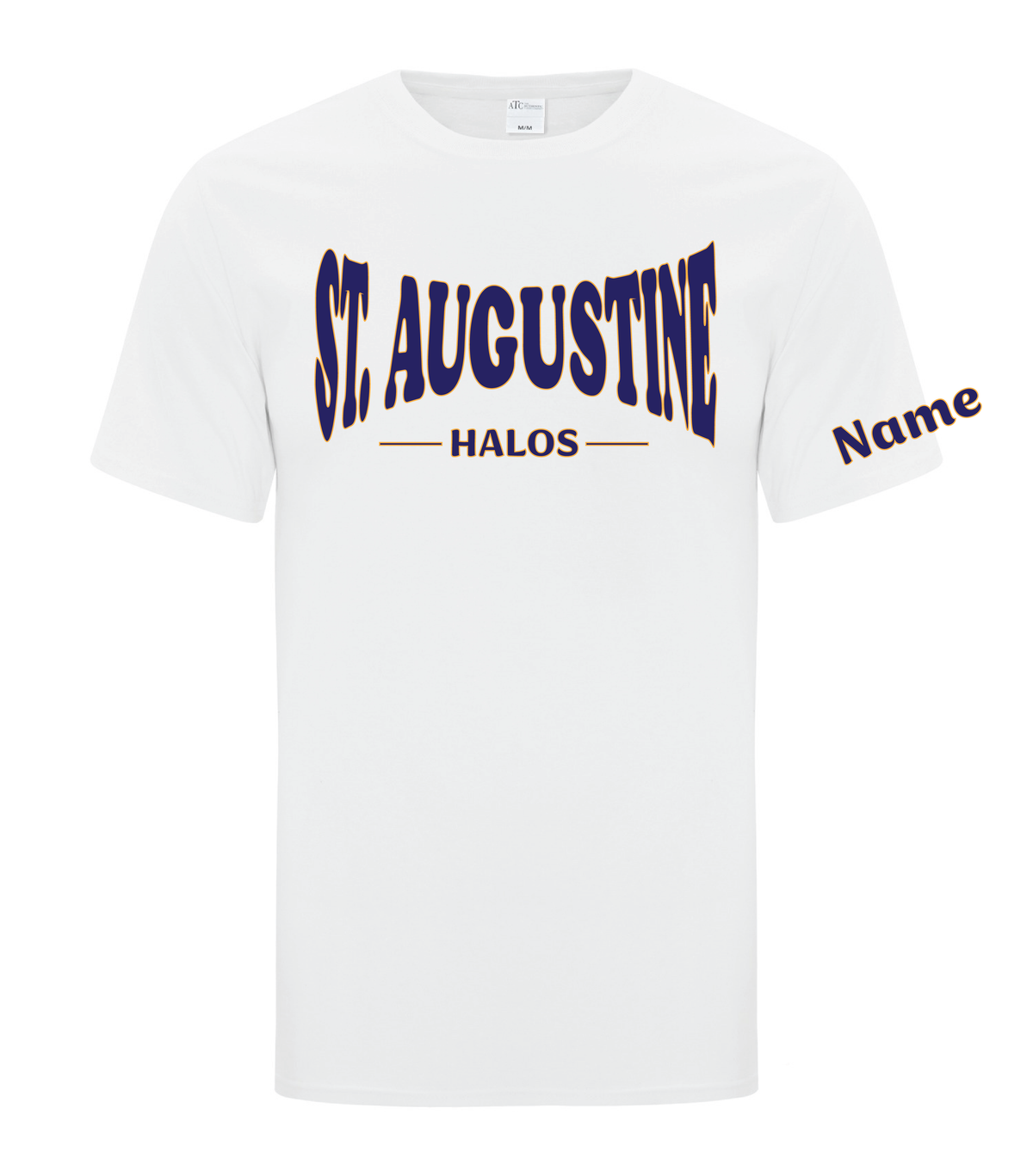 St. Augustine - Youth and adult -  Big Text - Classic Gym Tee (4 colours)