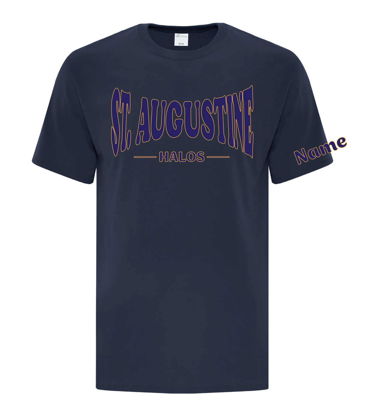 St. Augustine - Youth and adult -  Big Text - Classic Gym Tee (4 colours)